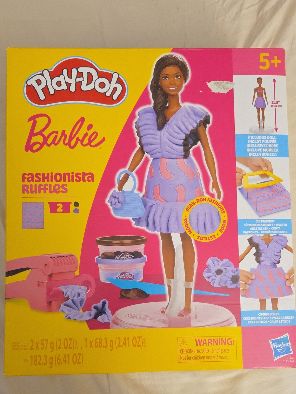 Barbie Fashionista Ruffles Playset - Pink & Lavender, NIB